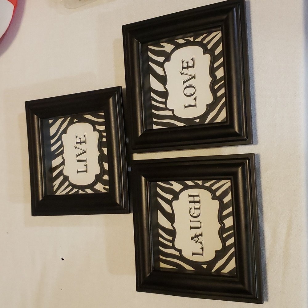 🎰Live, Laugh, Love Zebra Wall Hangings